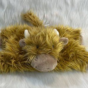 Jellycat London 14" Truffles the Highland Cow Foldable Pillow Plush Animal